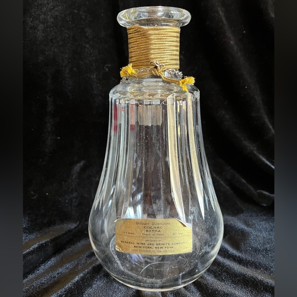 Vintage crystal Cognac decanter.  No stopper.  8” tall - Picture 2 of 6